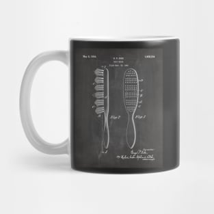 Hair Brush Patent - Salon Art - Black Chalkboard Mug